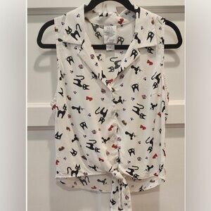 Her Universe / Jiji Cat Sleeveless Top - XS - Kili Delivery Service - Kawaii
